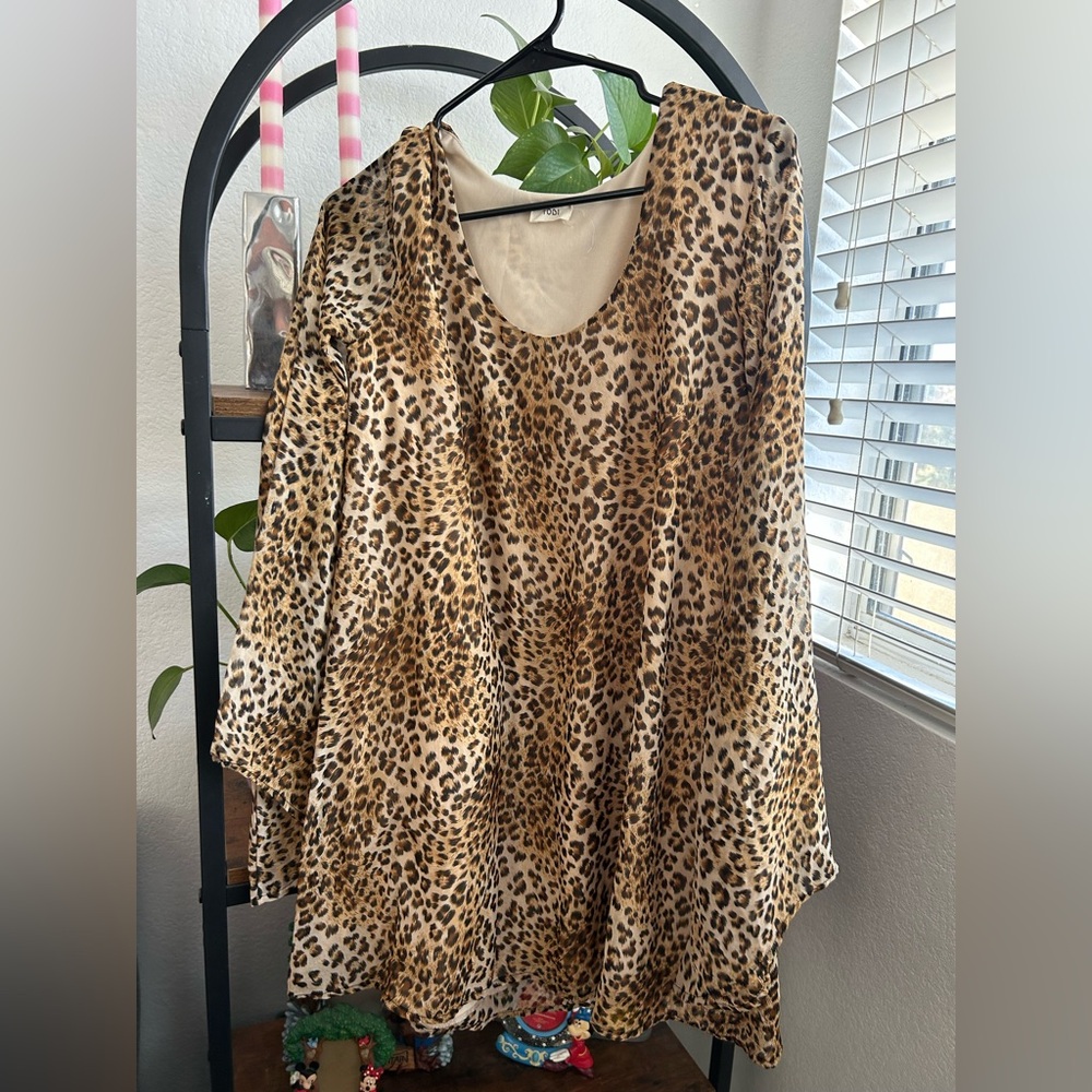Leopard Print Women's Mini Dress